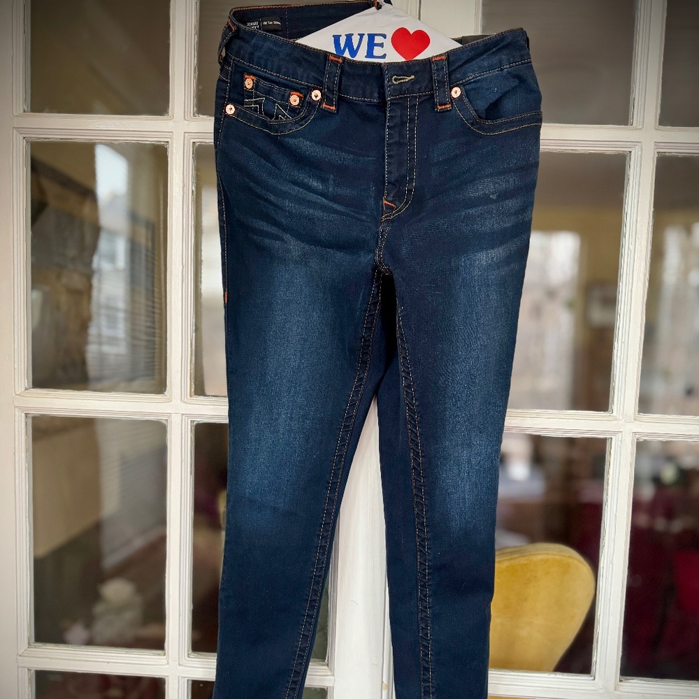 NWT TRUE Religion Jennie Curvy MidRise Skinny Jeans W33